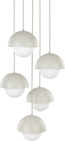 TK Lighting Κρεμαστό Φωτιστικό Μπεζ 32εκ.