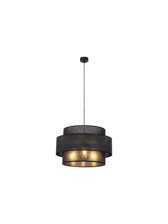 TK Lighting Calisto Κρεμαστό Φωτιστικό Μαύρο με Ντουί E27 50x110εκ.