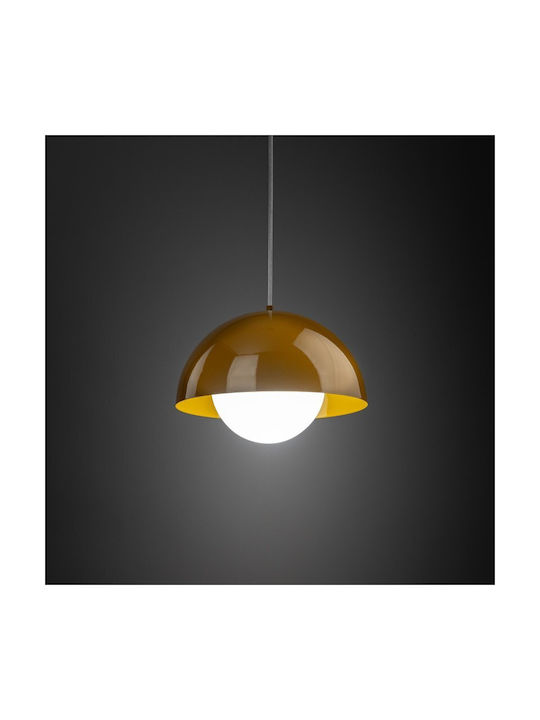 TK Lighting Hängelampe Gelb mit Fassung E27 27x160cm.