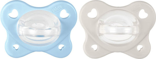 Chicco Physioforma Pacifiers Silicone Physio Dual Soft Sky Blue for 2-6 months 2pcs