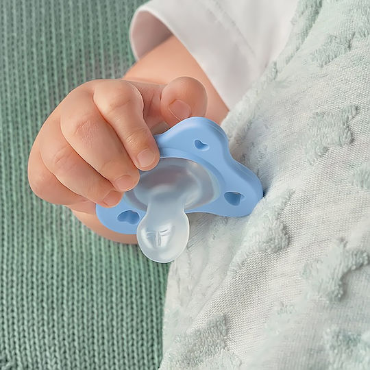 Chicco Physioforma Pacifiers Silicone Physio Dual Soft Sky Blue for 2-6 months 2pcs