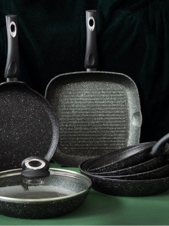 Berretti Tivano Aluminum Grill Pan with Non-Stick Interior Coating 28cm