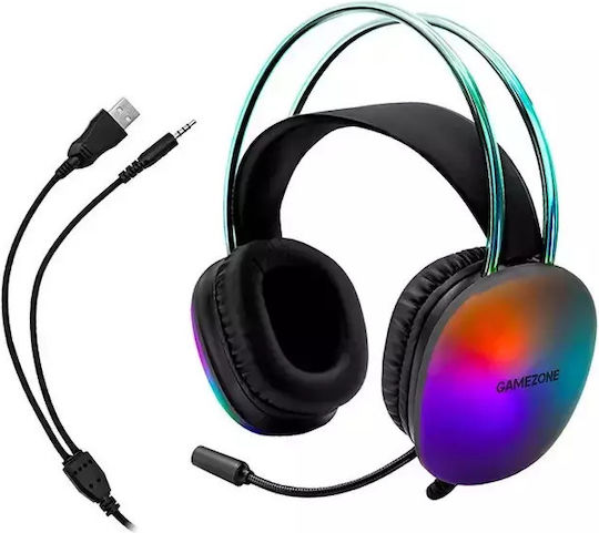 Tracer GZ X2 Over Ear Gaming Headset με σύνδεση USB Πολύχρωμο