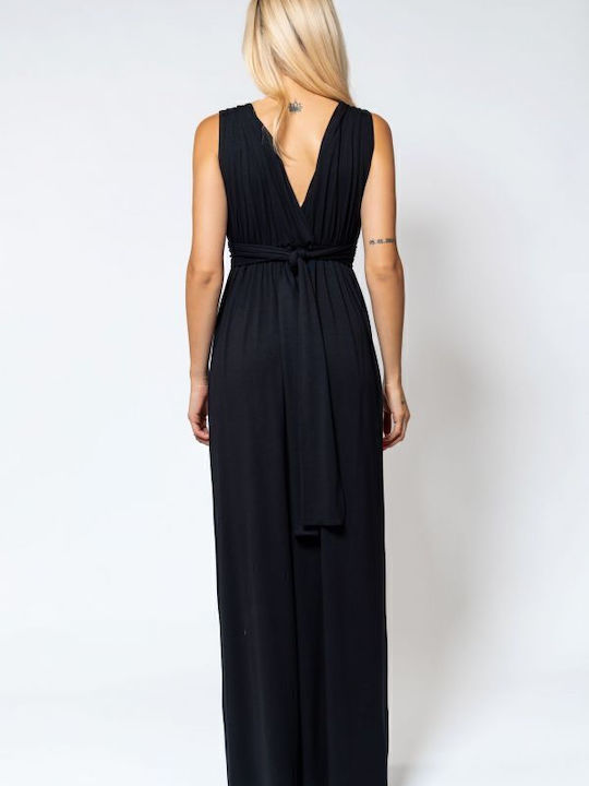 Rochie Maxi De Vară Pentru Nuntă / Botez Neagră