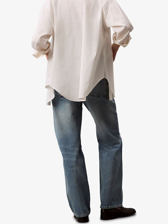 Damenjeans in Gerader Linie Dirty Denim