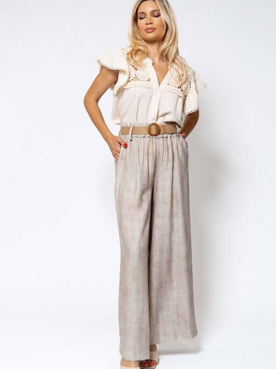 Femei Din material textil Pantaloni Beige