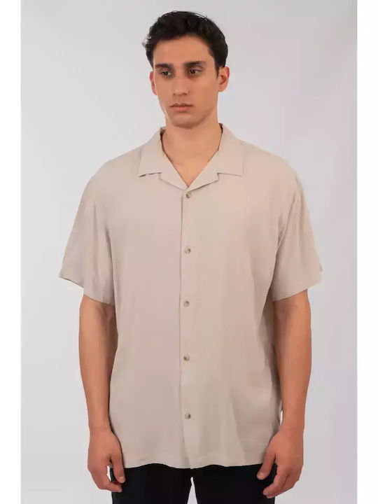 Short-sleeved Cotton Shirt Ice