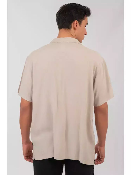 Short-sleeved Cotton Shirt Ice