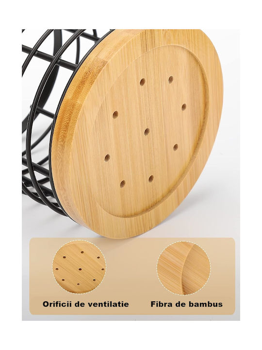 Suport De Scurgere Pentru Tacâmuri Metalic Negru 13x15cm