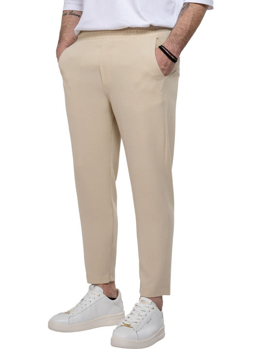 Hose in Lockere Passform Beige