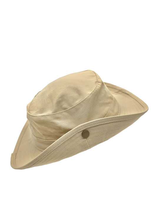 Gift-Me Γυναικείο Καπέλο Bucket Μπεζ