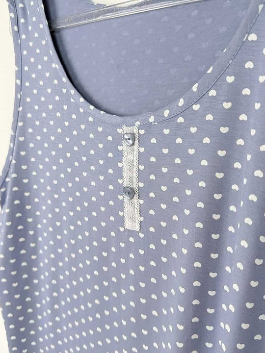 Sorrisino Summer Women's Pyjama Set Light Blue