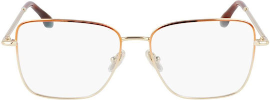Victoria Beckham Women's Metal Prescription Eyeglass Frame Brown