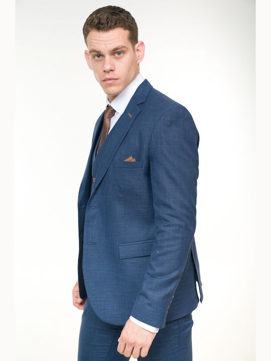 Men's Groom's Suit with Vest Navy 1-1.302.140.701.11482 Navy 52 L