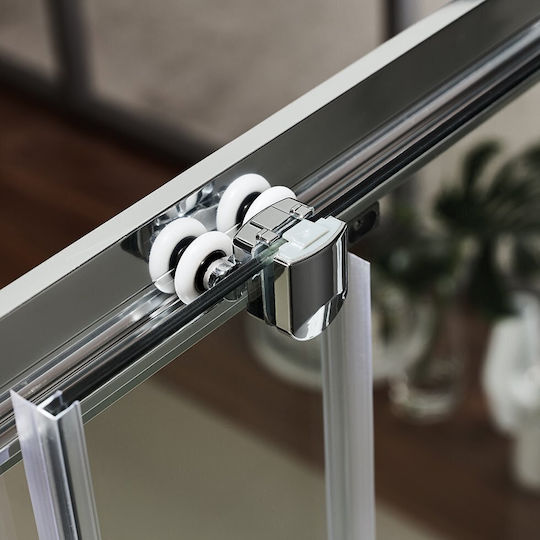 Ușă Duș 170 Cm 2 Fixe + 2 Glisante Axis Bath Slider Sticlă Curată Sl2x170c-100 Ușă Duș 170 Cm 2 Fixe + 2 Glisante Axis Bath Slider Sticlă Curată Sl2x170c-100