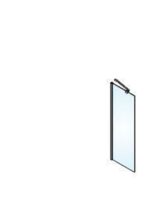 Panou De Separare Pentru Duș 80xh185cm Braț De Susținere Diagonal-vertical-orizontal Devon Iwis Walk In Wd80c-100