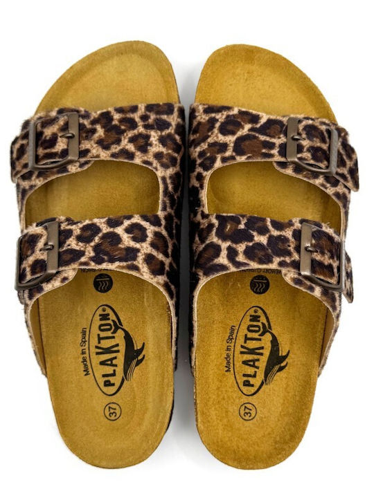 Γυναικεία Ανατομικά Σανδάλια Leopard