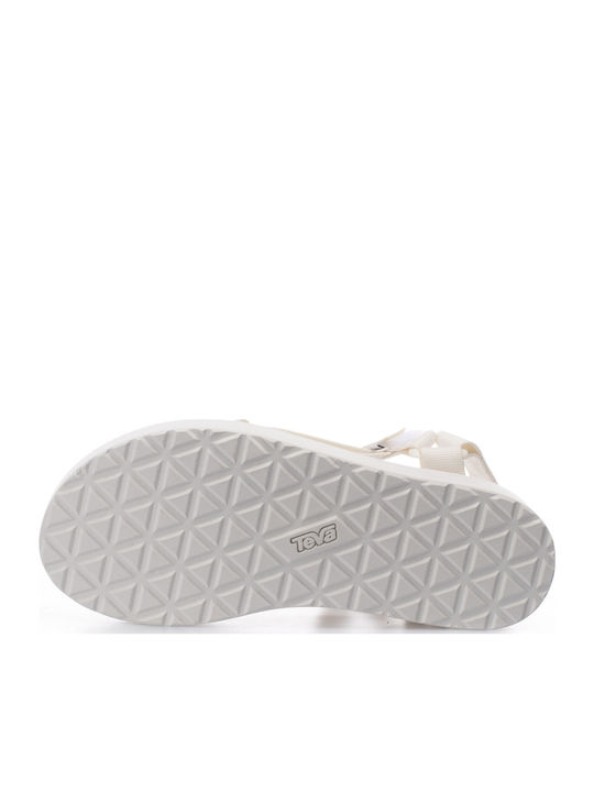 Γυναικεία Σανδάλια Sporty Flatforms Λευκά