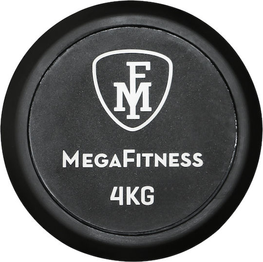 MegaFitness 97311 Βαράκι Στρογγυλό Λαστιχένιο 1 x 4kg