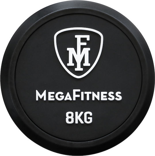 MegaFitness Βαράκι Στρογγυλό Λαστιχένιο 1 x 8kg