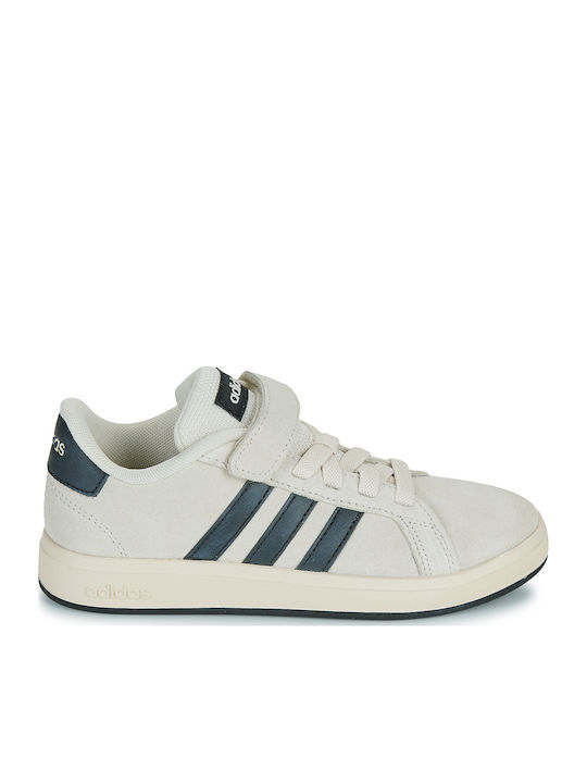 Grand Court 00s El C Kids Sneakers with Scratch Beige
