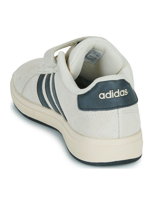 Grand Court 00s El C Kids Sneakers with Scratch Beige