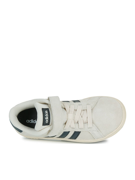 Grand Court 00s El C Kids Sneakers with Scratch Beige