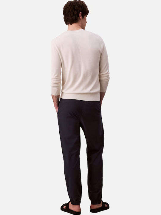 Sweatpants Glossy with Elastic Blue