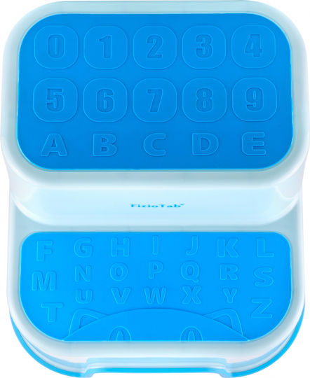Fiziotab Two-step Potty Training Seat Non-slip Surface Featuring Numbers Letters Multifunctional Blue