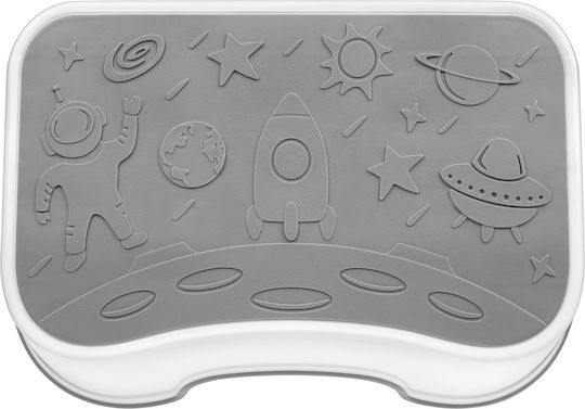 Fiziotab Space Повдигащо Стъпало С Неплъзгаща Се Повърхност Дръжки Тип Табуретка За Използване До Мивка Баня Кухня Сиво