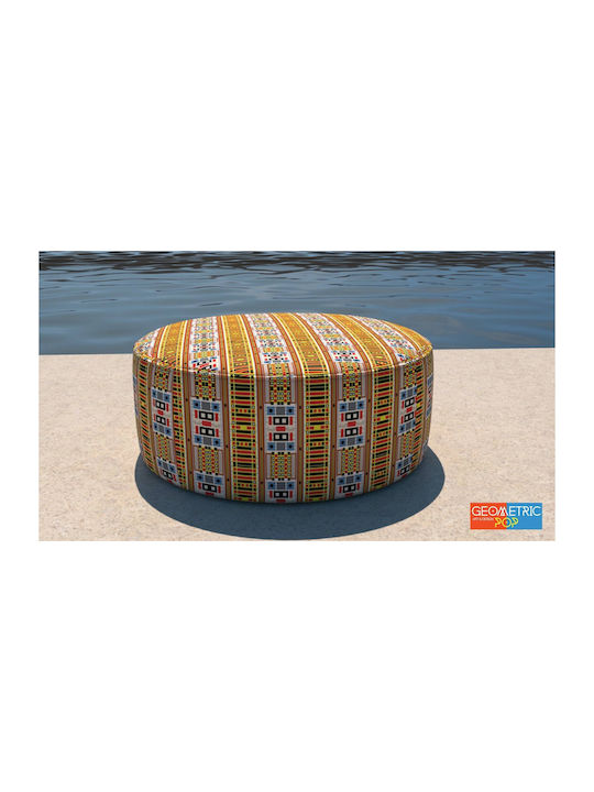 Waterproof Bean Bag Stool Poof Multicolour 80x80x40cm