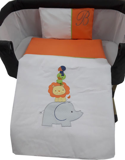 Beboulino Set Pentru Patut Monkey Portocaliu 3buc piese
