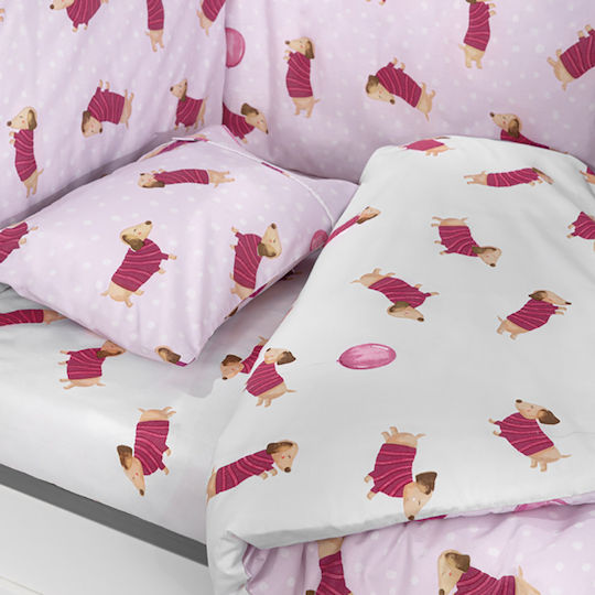 Saint Clair Σετ Κούνιας Fuchsia 3τμχ