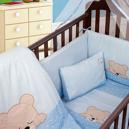 Dimcol Σет За Количка Sleeping Bear Cub 13 Светлосин 3бр