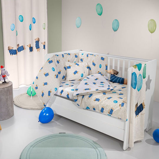Saint Clair Σετ Κούνιας Pet Blue 3τμχ