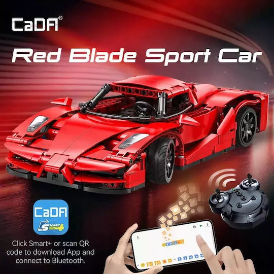 CaDA Bricks Ferngesteuertes Auto Rot