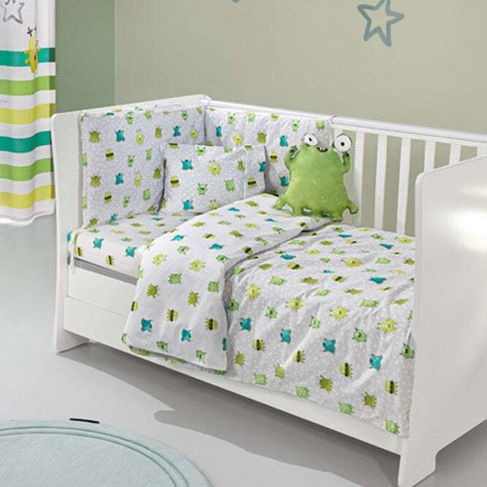 Saint Clair Baby Crib Bedding Set 3pcs Lime