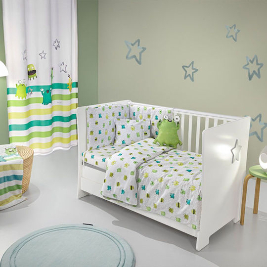 Saint Clair Baby Crib Bedding Set 3pcs Lime