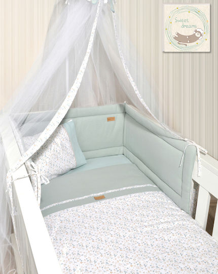 Baby Oliver Baby Crib Bedding Set 2pcs Green