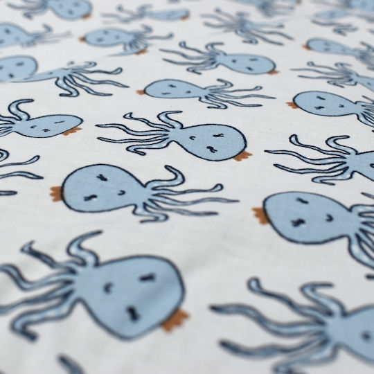Nautica Baby Crib Bedding Set Octopus 3pcs Blue