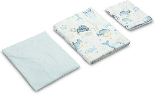 Sensillo Baby Bettwäsche-Set Für Krippe Weiß 3 Stück