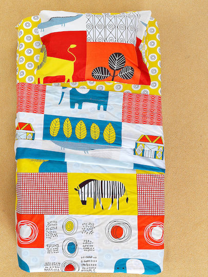 Palamaiki Baby Crib Bedding Set Baby Satin 3pcs Multicolour