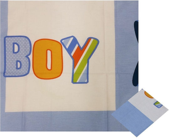 Beboulino It's a Boy Blue Fitted Baby Sheets 105x170cm