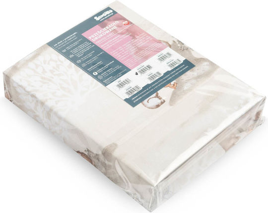 Sensillo Baby Sheet Crib Cotton 60x120cm