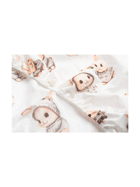 Sensillo Baby Sheet Crib Cotton 60x120cm
