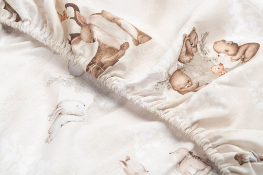 Sensillo Baby Sheet Crib Cotton 60x120cm