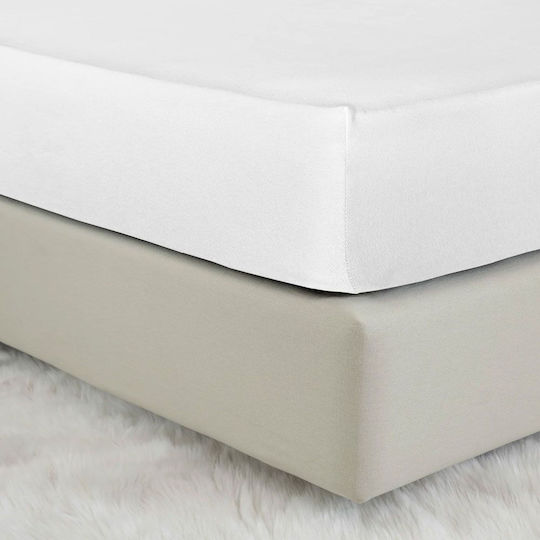 Nima Baby Sheet Crib Cotton Fitted White 70x140cm