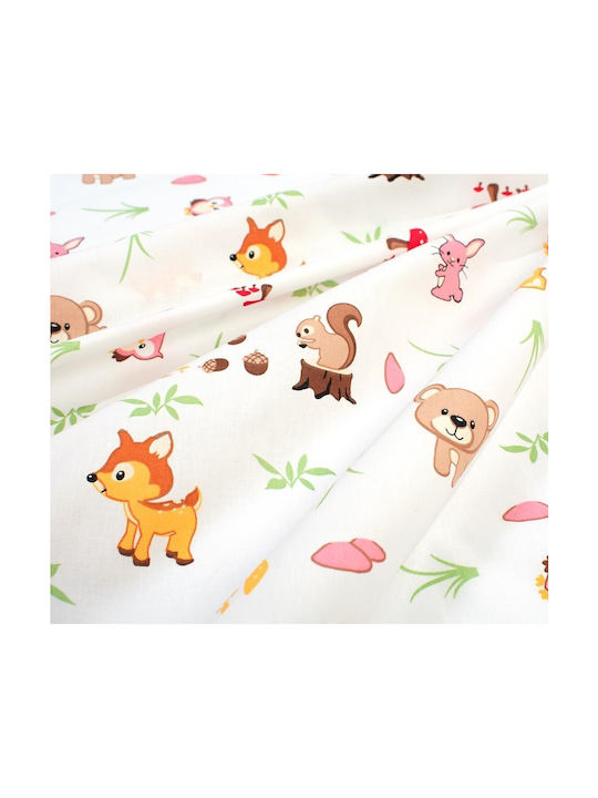 Dimcol Bebe Baby Sheets Set Crib Cotton Multicolored 120x160cm 3pcs