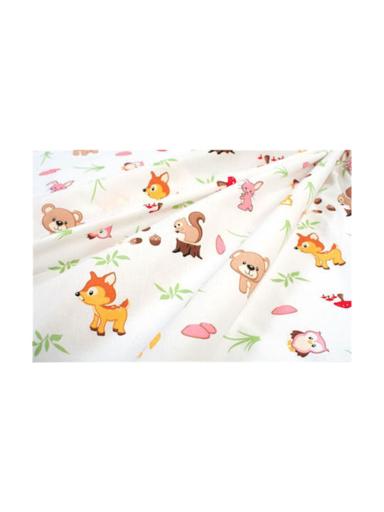 Dimcol Bebe Baby Sheets Set Crib Cotton Multicolored 120x160cm 3pcs