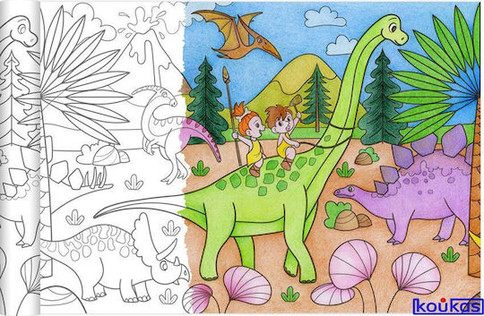 Graffy Roll Painting Roll Dinosaurs